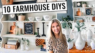 10 Farmhouse DIYs  Tons of Thrifted Decor Ideas [upl. by Murdocca]