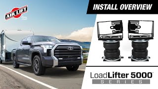 Air Lift Install 57383 20222024 Toyota Tundra 4WD  2WD  LoadLifter 5000 [upl. by Asirak]