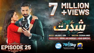 Shiddat Episode 25 Eng Sub Muneeb Butt  Anmol Baloch  Digitally Presented by PEL  29th Apr 2024 [upl. by Ellertnom]