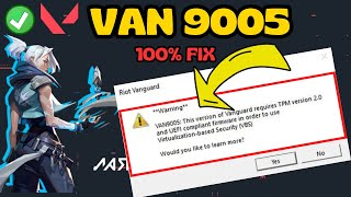 This version of Vanguard requires TPM version 20 VAN 9005 Fix [upl. by Buell184]