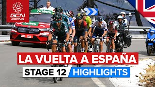 Breakaway Battles It Out On Peñas Blancas  Vuelta A España 2022 Stage 12 Highlights [upl. by Hnad916]