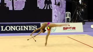 Margarita Mamun RUS  Clubs Final  2014 World Rhythmic Gymnastics Championships [upl. by Litch79]