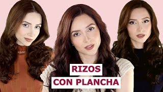 Como HACER Rizos con PLANCHA 3 Estilos Diferentes [upl. by Draned319]