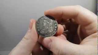 1833 Bust Half Dollar Extremely Fine Condition Rare Variety [upl. by Kerby]