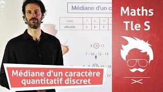 Maths  Première  Médiane dun caractère quantitatif discret [upl. by Colan]