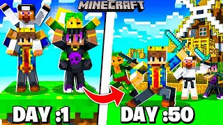 100 Days In Minecraft Oneblock With Friends 😰 Part 1 [upl. by Lletnuahs]