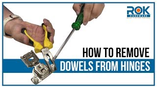 How to Removal Dowels from Hinges [upl. by Iturk]