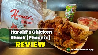 Harolds Chicken Shack Review Phoenix  Justin Leonard Approved [upl. by Hsilgne]