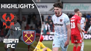 Jarrod Bowns winner completes West Ham comeback vs Kidderminster  FA Cup Highlights  ESPN FC [upl. by Apfelstadt]