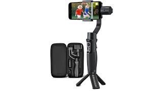 Review Gimbal Stabilizer for Smartphone 3Axis Phone Gimbal for Android and iPhone 131211 PRO [upl. by Etnovad]