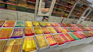 Kanjivaram silk sareesBuy1 Get1 freeFrom 400Single saree courier available [upl. by Asnarepse]