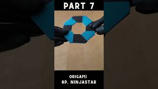 Origami 8Sided Ninja Star Tutorial 🐱⭐ How to Fold an Epic Paper Ninja Star Part 7 [upl. by Ayram759]