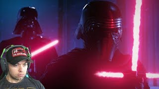 Vader vs Kylo REACTION  Force of Darkness Star Wars Fan Film [upl. by Annotahs175]