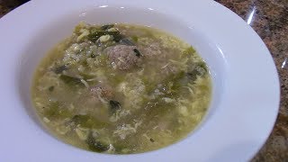 Escarole Soup Italian Wedding Soup [upl. by Jerrold268]