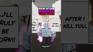 How to Use Mahitos True Form jujutsushenanigans roblox foryou shenanigans jjk jjs anime [upl. by Doubler895]