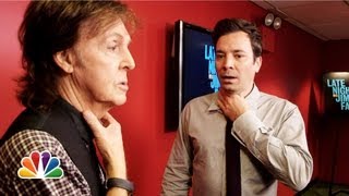 Jimmy Fallon and Paul McCartney Switch Accents Late Night with Jimmy Fallon [upl. by Nivak]