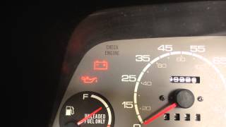 91 geo metro 3 cyl 10L 5spd LSI convertible check engine [upl. by Enaled553]