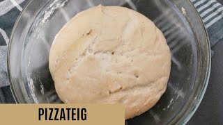 Pizzateig Rezept mit Trockenhefe  Pizza selber machen Grundrezept [upl. by Bedwell26]