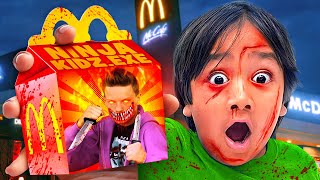 5 YouTubers Who Ordered NINJA KIDZEXE Happy Meal Ryans World [upl. by Attennyl]