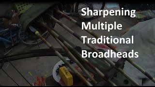 Sharpening Zwickey and Simmons Traditional Broadheads [upl. by Schrader]