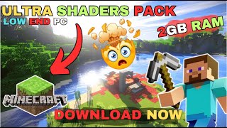 Minecraft Ultra Shaders Pack For Low End PC [upl. by Ennagroeg]