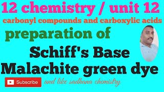 12 chemistrypreparation of Schiffs base in tamilpreparation of malachite green dye in tamil [upl. by Aryl]