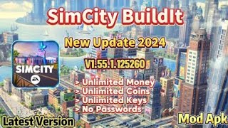 Simcity Buildit v1551  New Update 2024  Unlimited Money Unlimited Coins  Mod Apk [upl. by Dasi163]