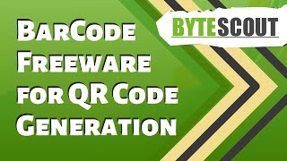 Bytescout BarCode Freeware for QR Code generation [upl. by Naffets]