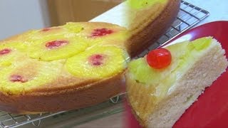 Pineapple Upside Down Cake Recipe Video  Egg Free Baking by Bhavna [upl. by Holloway]