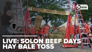 Solon Beef Days Hay Bale Toss [upl. by Idnir]