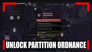 How to Unlock Partition Ordnance and Nimbuss Weekly Bounty in Destiny 2 Lightfall [upl. by Nirre]