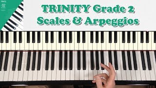 TRINITY Grade 2 Piano 20182020 Scales amp Arpeggios [upl. by Alaehs]