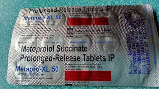 Metoprolol succinate prolongedrelease tablet lP MetaproXL 50 tablet के फायदे। [upl. by Nodyarb]