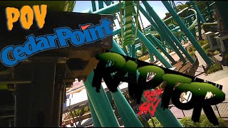 Raptor OnRide POV Review Cedar Point Sandusky Ohio Steel Inverted Roller High Speed Roller Coaster [upl. by Ennayllek]