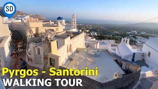 Pyrgos Walking Tour  Santorinis Highest Point amp Best Sunset Village [upl. by Morez]