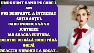 Unde sunt banii pe care iam pus deoparte a întrebat soția soțul care încerca să se justifice [upl. by Nemzzaj313]