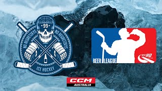 No Regretzkys VS Vikings  Div 3  14th September  IceHQ Beer League ice hockey [upl. by Eitnom]