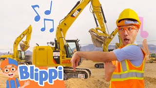 Im an Excavator  Brand New BLIPPI Excavator Song  Fun Educational Songs For Kids [upl. by Gasper554]