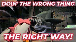 Rear Pinion Seal Replacement The Easy Way Ford f150 [upl. by Bleier863]