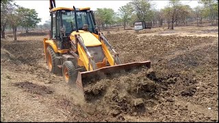 JCB 3dx Backhoe Loading Mud in Tata 2518 Truck  Tata Tipper  Mahindra Tractor [upl. by Reve]