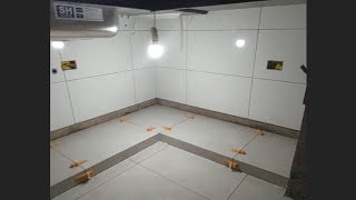 Como instalar porcelanatos em baixo da pia shorts [upl. by Ralfston]