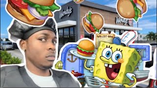 Trying Wendys New Krabby Patty Meal🍔😵‍💫 [upl. by Sdlonyer336]