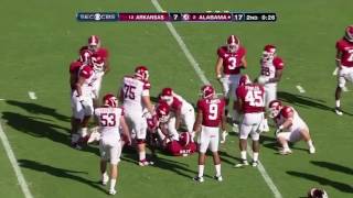 2011 14 Arkansas vs 3 Alabama Highlights [upl. by Deehahs]