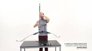 Archery How to mount GEOLOGIC VBAR and SIDE STABILISERS [upl. by Ellinad593]