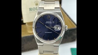 Vintage Rolex DateJust Oyster quartz 17000 Blue Mark1 Dial With box amp Papers Awad Watches [upl. by Perry127]