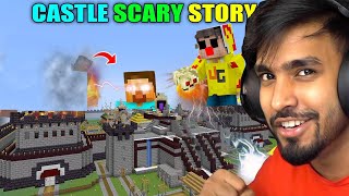 Herobrine Attack on Techno Gamerz Castle 👿 Minecraft gameplay in hindi [upl. by Aihseuqram]