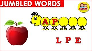 Jumbled Words for Kids Part  01 Phonic Words for Kindergarten  Learn Alphabet [upl. by Theall]