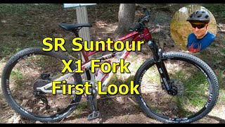 SR Suntour X1 Fork First Look  2021 Polygon Siskiu D5 [upl. by Nillad]