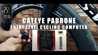 my cateye padrone entry level cycling computer stealth edition [upl. by Eytak224]