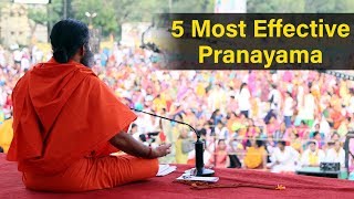 5 Most Effective Pranayama  Swami Ramdev [upl. by Avin151]